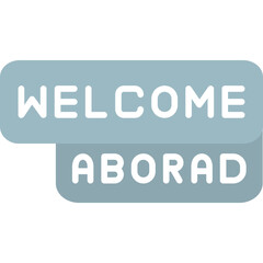 Welcome Aboard Icon Greeting for Newcomers Symbol