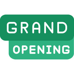 Grand Opening Icon Event Launch Symbol