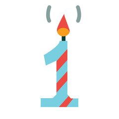 Number 1 Birthday Milestone icon