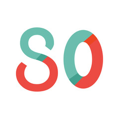 Obraz premium Number 80 Longevity icon