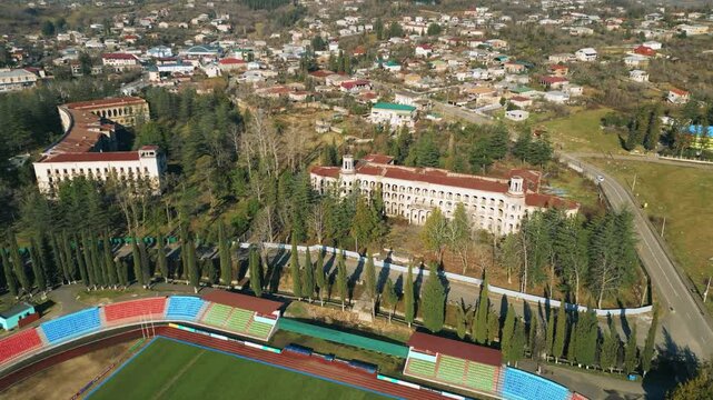 Tskaltubo City in Adjara, Georgia With Scenic Views and Charming Architecture
