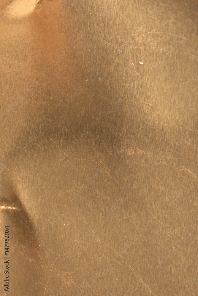 Poster High-resolution image of a gold textured background. Perfect for design projects needing a metallic, luxurious feel.