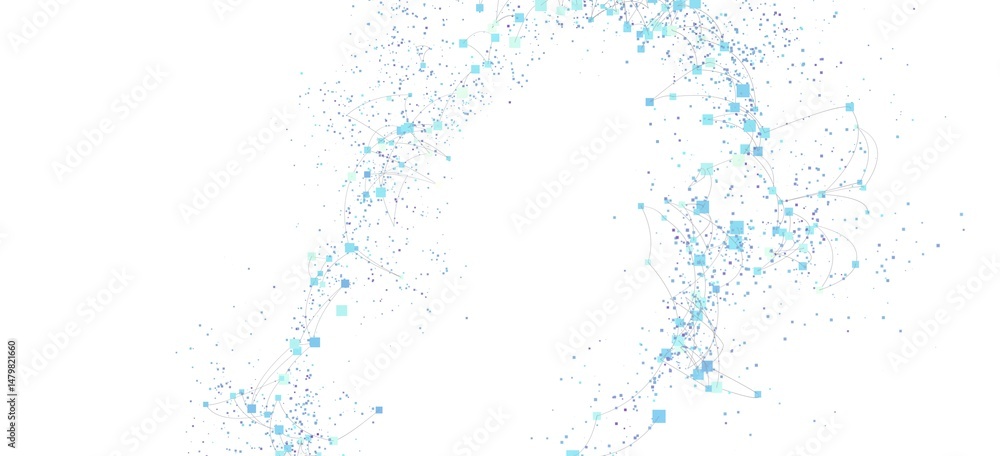 Poster seamless digital background. perfect for tech, ai, and network concepts.