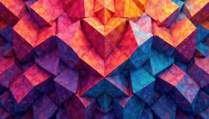 Naklejka premium Abstract geometric shapes forming a repeating design , digital, minimal