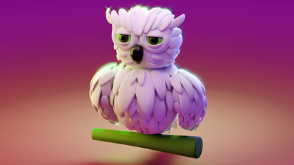 Buho nocturno aburrido (NO IA)