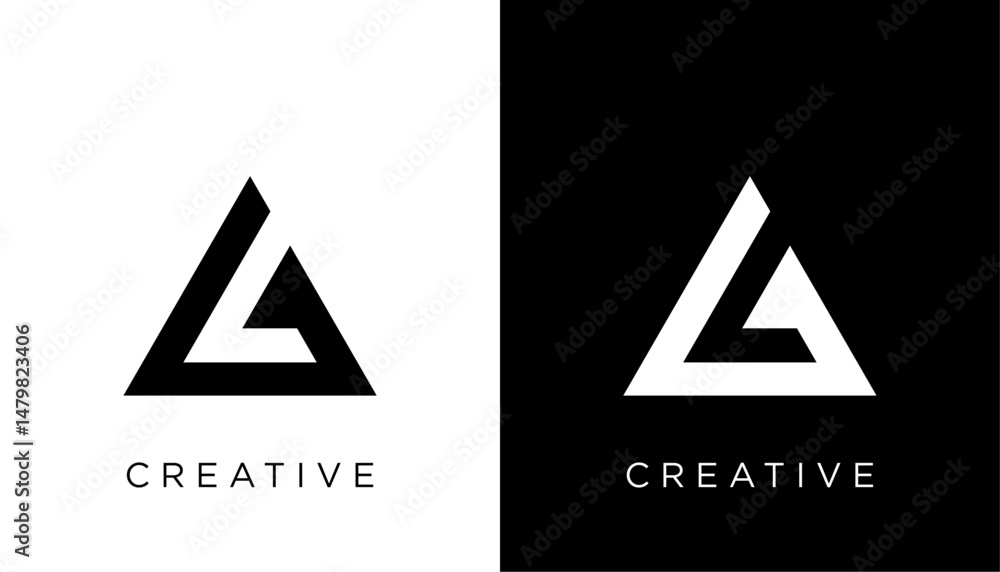 Fototapete a initial letter logo design icon vector template element