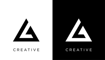 A Initial Letter Logo Design Icon Vector Template Element 