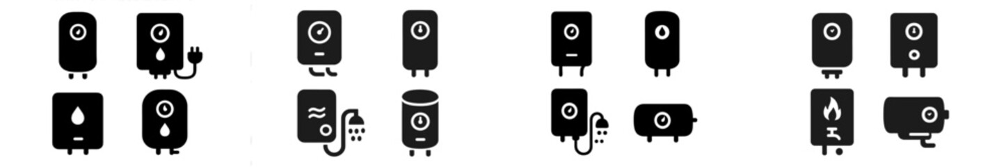Collection of modern web icons representing various utility services and functionalities for digital applications and interfaces