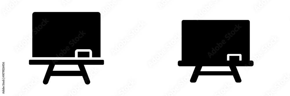 Poster web icons in modern flat design style suitable for apps and websites showcasing functionality and si