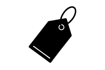 price tag silhouette vector, price tag symbol