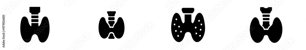 Leinwandbilder collection of web icons representing various gaming controllers in a minimalist black design