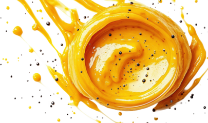 Golden Dessert Swirl with Black Pepper