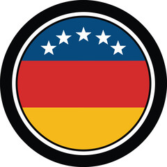 Obraz premium german flag button