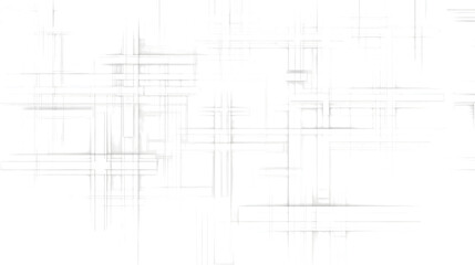 Seamless White Blueprint Crosses Texture Isolated on White Background