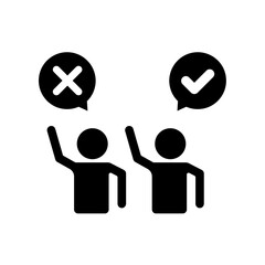 Icon a vote, isolated against a clean background.