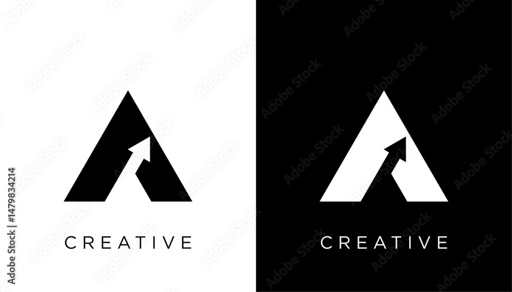 Fototapete a initial letter logo design icon vector template element