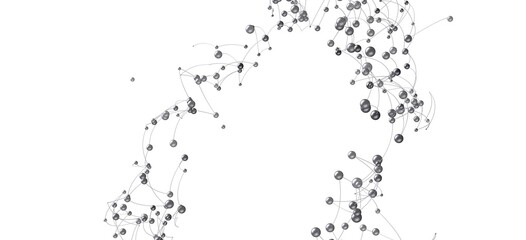 Stock photo of an abstract network.  Ideal for technology, connection, and communication concepts.