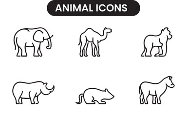 Animal Icon Logo, Wildlife Symbol Design, Pet Icon Emblem, Domestic Animal Logo, Wild Animal Silhouette, Minimalist Animal Icon, Animal Face Symbol, Nature and Wildlife Logo, Cute Animal Illustration,