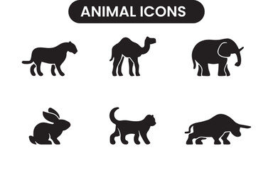 Animal Icon Logo, Wildlife Symbol Design, Pet Icon Emblem, Domestic Animal Logo, Wild Animal Silhouette, Minimalist Animal Icon, Animal Face Symbol, Nature and Wildlife Logo, Cute Animal Illustration,
