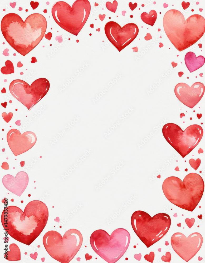 Aufkleber a simple heart-shaped frame sitting on a plain white background, ideal for use as a placeholder or d