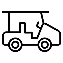 Golf car icon vector illustration
