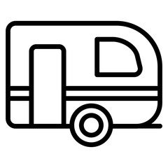 Caravan icon vector illustration