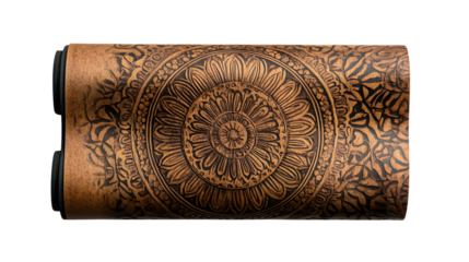 Professional Yoga Mat on White Background for Fitness and Exercise Workouts