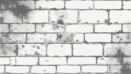 White brick wall background. Brick wall texture Brick wall background seamless pattern. 
