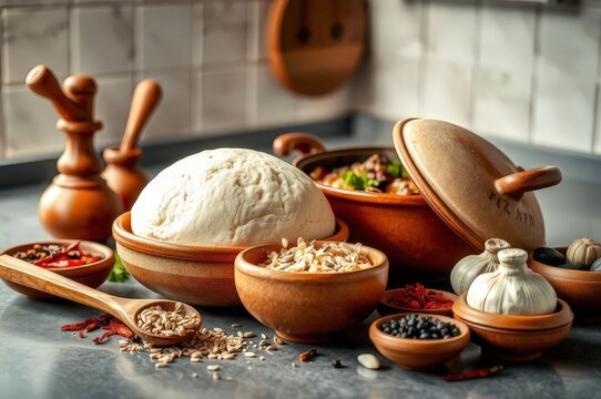 Sudanese Asida and Spiced Stew