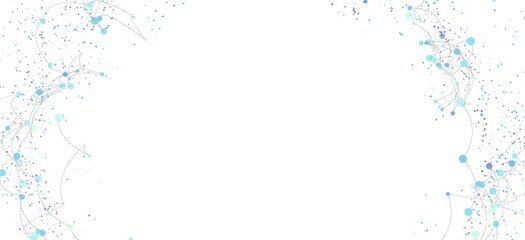 Modern technology background. Network connections, digital data flow. White space for text.