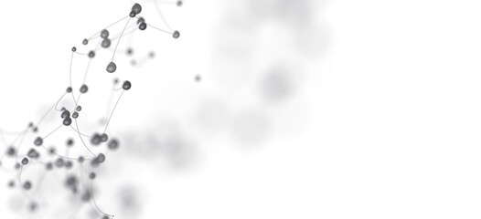 Abstract background image featuring connected dots and lines, ideal for technology, network, or...