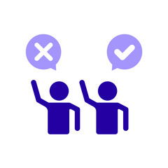 Icon a vote, isolated against a clean background.