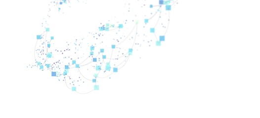 Modern technology background.  Digital network, data flow, connection concept.