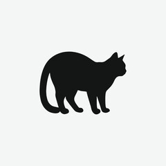 Discover stunning minimalist black cat silhouette art. Perfect for animal lovers seeking elegant, modern cat profiles. Shop unique prints today
