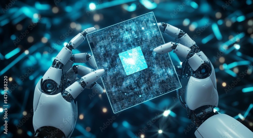 Aufkleber a 300 ppi image represents the ai robotics revolution, which is set to shape the future of automatio