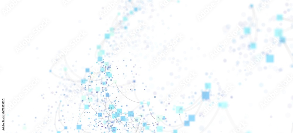 Poster modern technology background. digital network, data flow, connection concept.