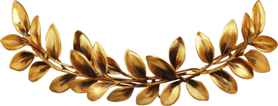 Golden Laurel Wreath Ornament