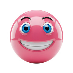 Fototapeta premium 幸せなピンクの笑顔 輝く光沢感