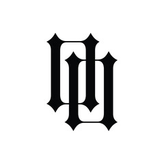 OO monogram logo design letter text name symbol monochrome logotype alphabet character simple logo