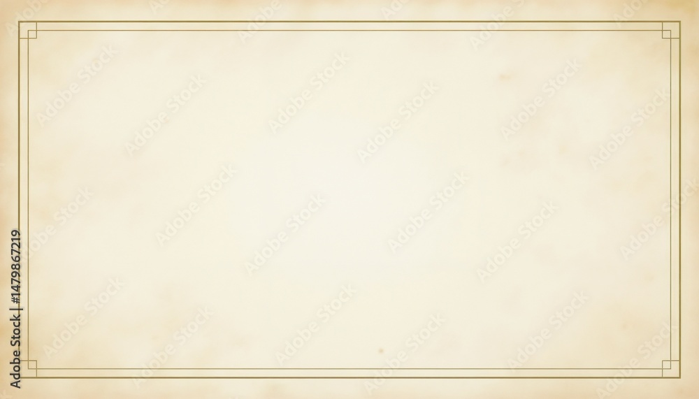 Poster professional paper texture background with soft beige border and faint lines in a formal elegant sty
