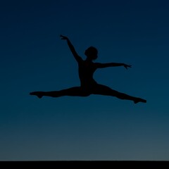 Ballet Silhouette: Grace in Twilight