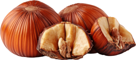 Close-up of Fresh Chestnuts