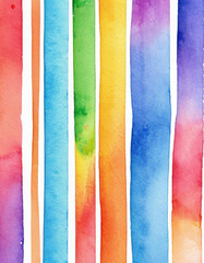 Watercolor stripes in various colors, perfect for design and creativity