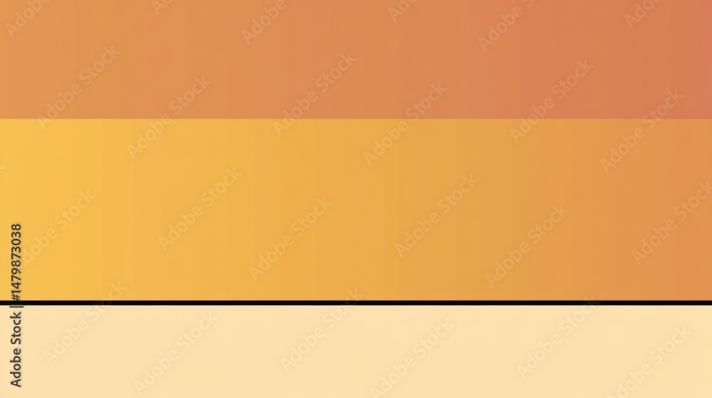 Poster abstract color block background with orange yellow and cream hues simple graphic design for modern p