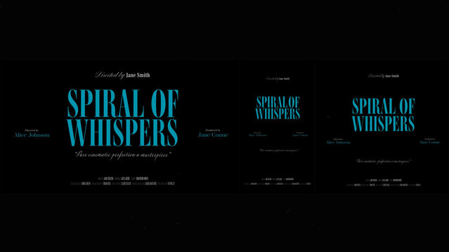 Cinematic Film Title Card, Movie Poster Typography Overlay 241 | Fully Modular Editable Layouts & Easy Text Animator Control to Create Custom Text Animations Without KeyFrames