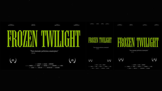 Cinematic Film Title Card, Movie Poster Typography Overlay 240 | Fully Modular Editable Layouts & Easy Text Animator Control to Create Custom Text Animations Without KeyFrames