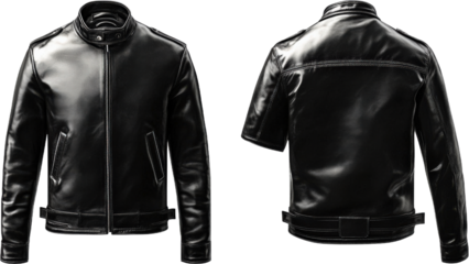 Black Leather Jacket Fashion Design