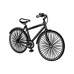 silhouette of a bicycle