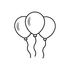 vector illustration of a bunch of balloons