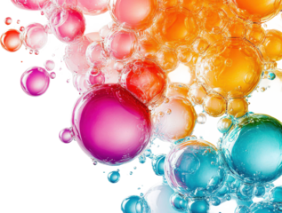 Colorful Bubbles in Motion
